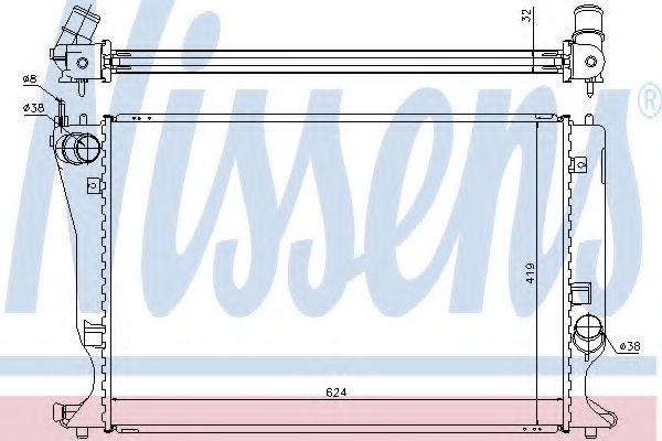 Imagine Radiator, racire motor NISSENS 64666A