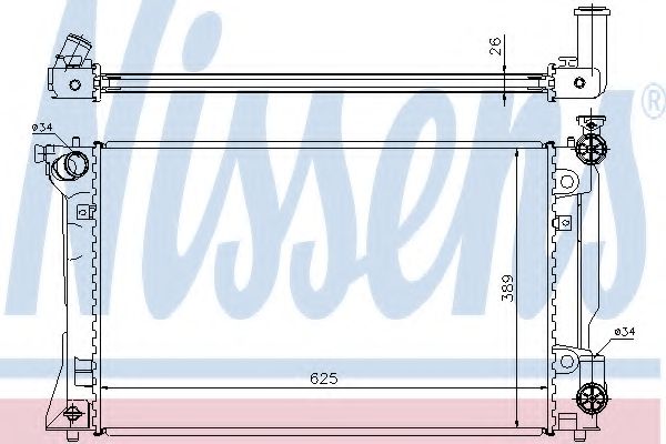 Imagine Radiator, racire motor NISSENS 64667A