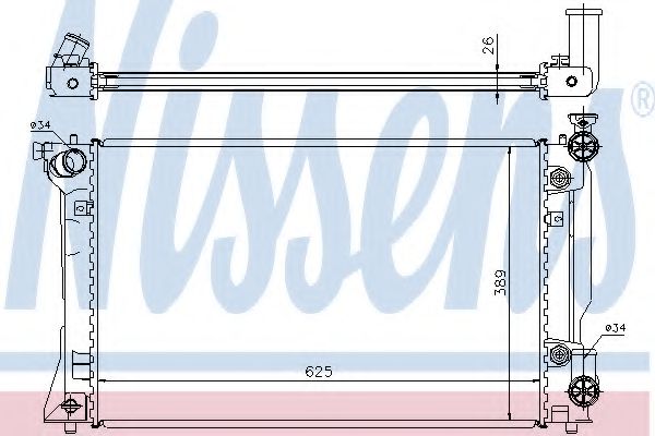 Imagine Radiator, racire motor NISSENS 64668A