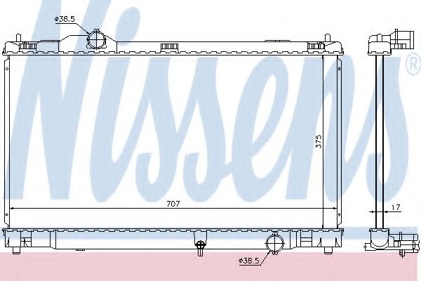 Imagine Radiator, racire motor NISSENS 64672