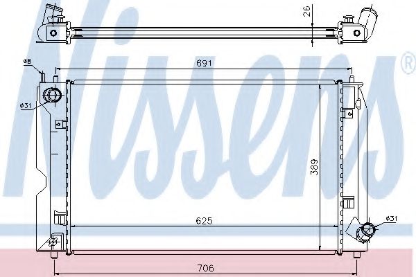 Imagine Radiator, racire motor NISSENS 64679A