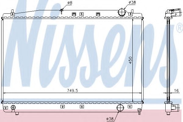 Imagine Radiator, racire motor NISSENS 646802