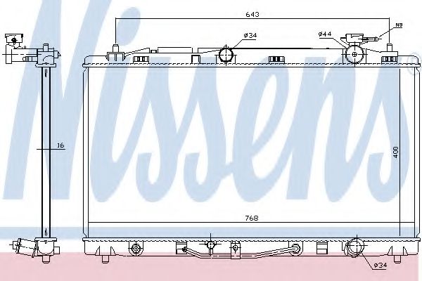 Imagine Radiator, racire motor NISSENS 646812