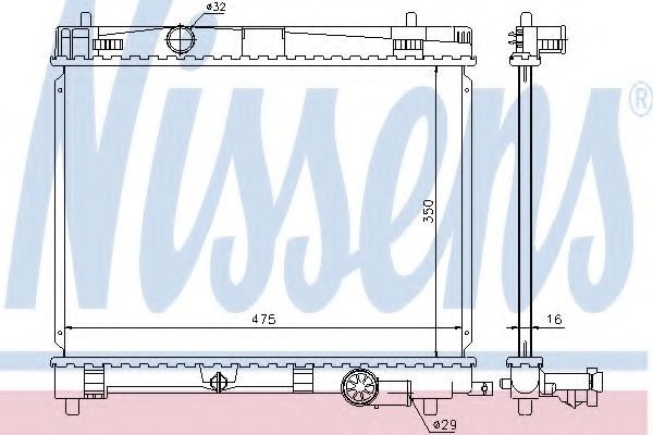 Imagine Radiator, racire motor NISSENS 646823