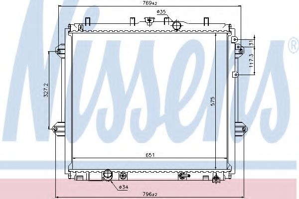 Imagine Radiator, racire motor NISSENS 646825