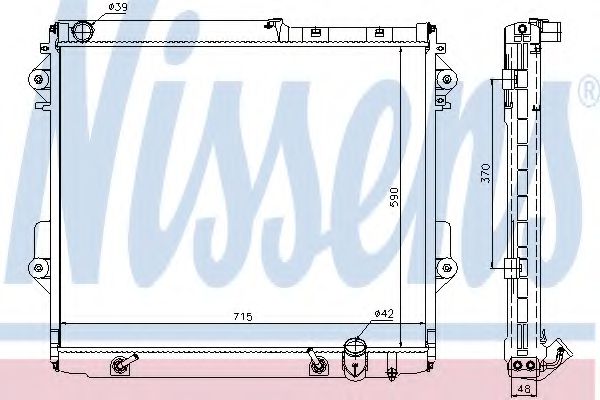 Imagine Radiator, racire motor NISSENS 646826