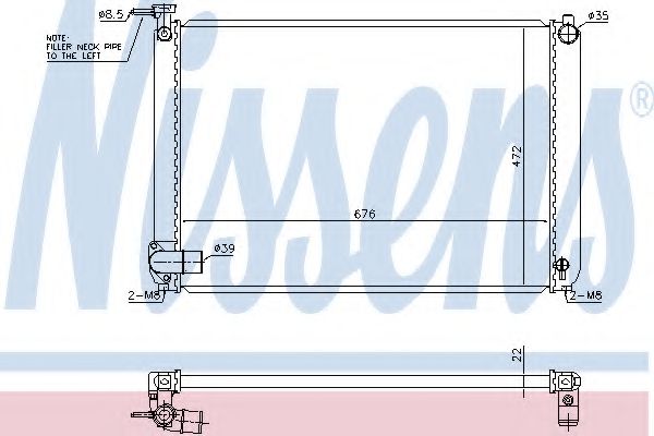 Imagine Radiator, racire motor NISSENS 646829