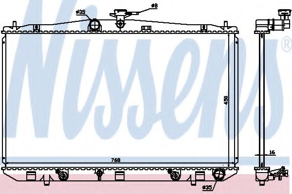 Imagine Radiator, racire motor NISSENS 646836