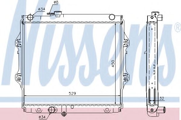 Imagine Radiator, racire motor NISSENS 64683A