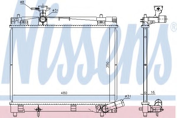 Imagine Radiator, racire motor NISSENS 646868