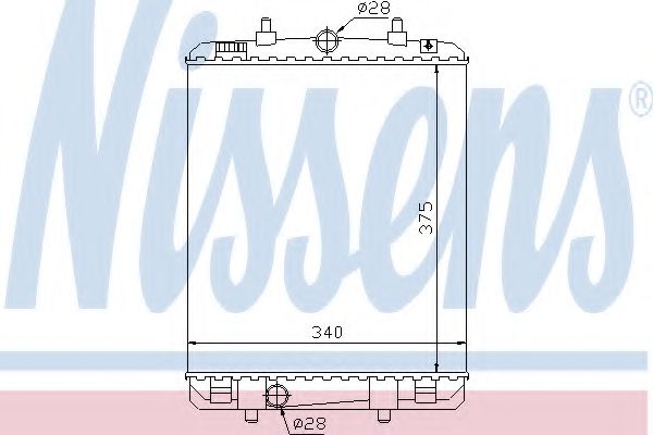 Imagine Radiator, racire motor NISSENS 64687