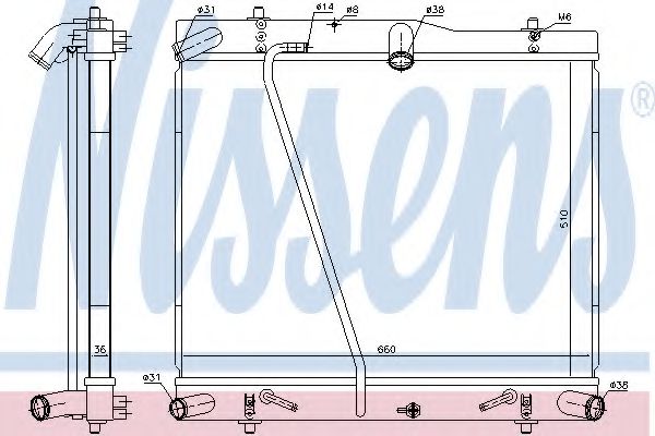 Imagine Radiator, racire motor NISSENS 646912