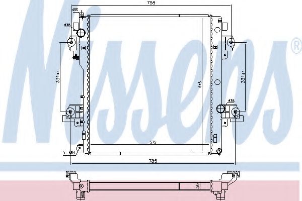 Imagine Radiator, racire motor NISSENS 646917