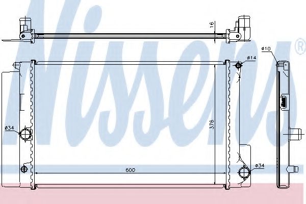 Imagine Radiator, racire motor NISSENS 64692