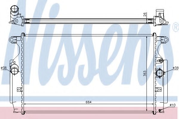 Imagine Radiator, racire motor NISSENS 64693