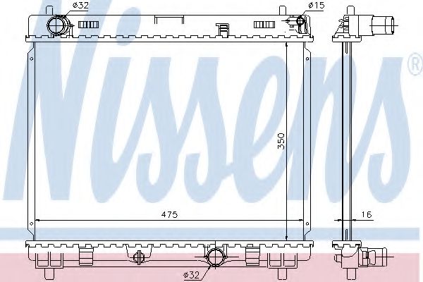 Imagine Radiator, racire motor NISSENS 64697