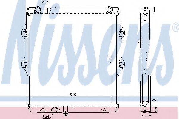 Imagine Radiator, racire motor NISSENS 64698