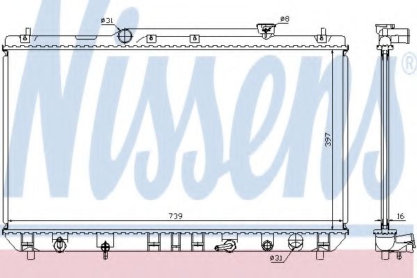 Imagine Radiator, racire motor NISSENS 646991