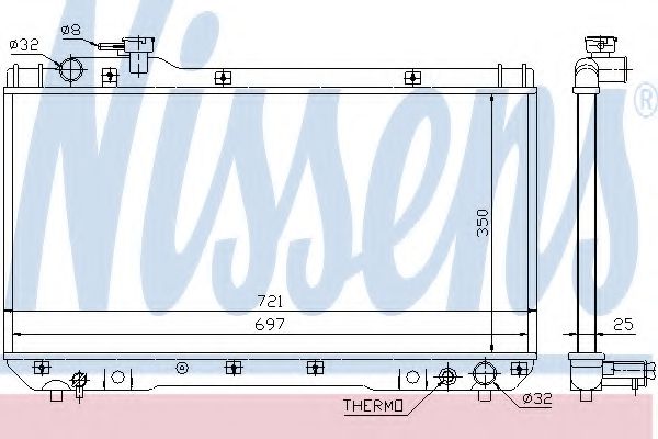 Imagine Radiator, racire motor NISSENS 64706