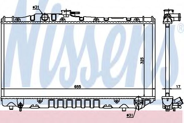 Imagine Radiator, racire motor NISSENS 64712