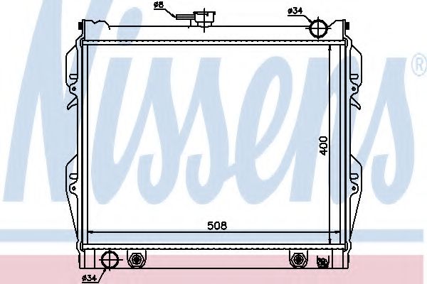 Imagine Radiator, racire motor NISSENS 64728