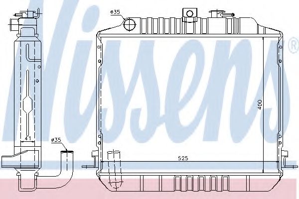 Imagine Radiator, racire motor NISSENS 64733