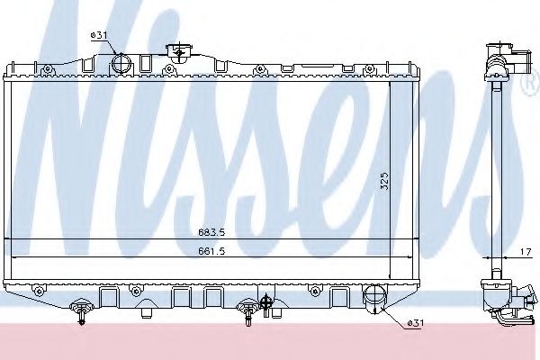 Imagine Radiator, racire motor NISSENS 64735