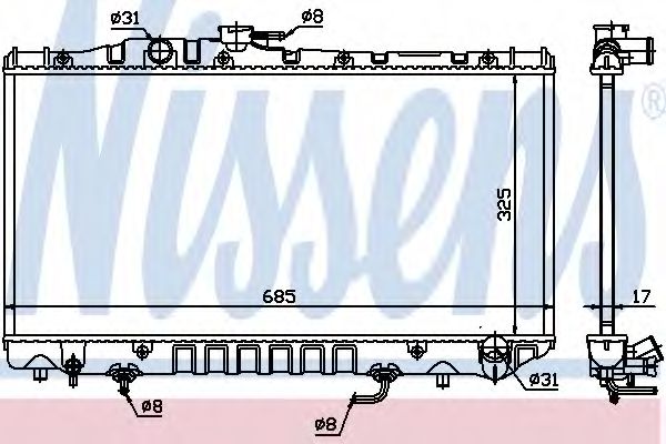 Imagine Radiator, racire motor NISSENS 647361