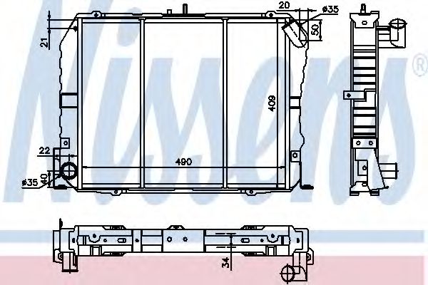 Imagine Radiator, racire motor NISSENS 64737