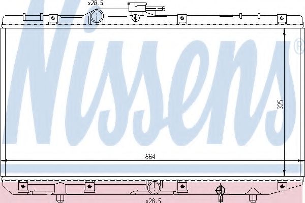 Imagine Radiator, racire motor NISSENS 64743