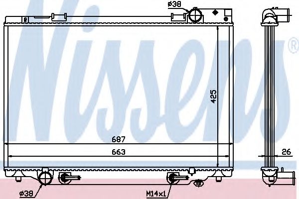 Imagine Radiator, racire motor NISSENS 647451