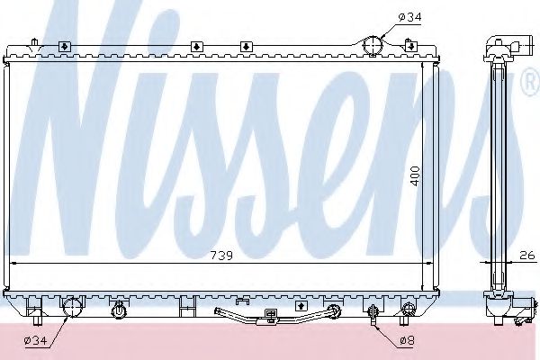 Imagine Radiator, racire motor NISSENS 647541