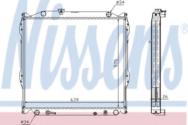 Imagine Radiator, racire motor NISSENS 647551