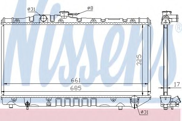 Imagine Radiator, racire motor NISSENS 64757