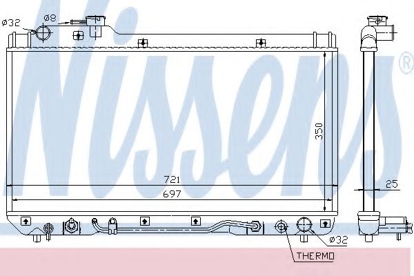 Imagine Radiator, racire motor NISSENS 64761