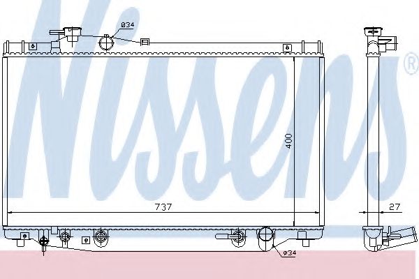 Imagine Radiator, racire motor NISSENS 64765