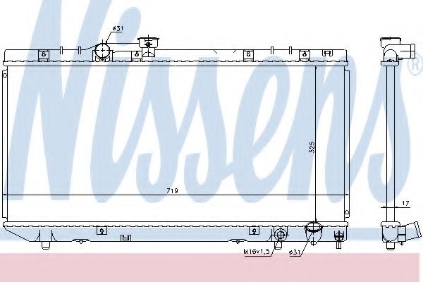 Imagine Radiator, racire motor NISSENS 64775