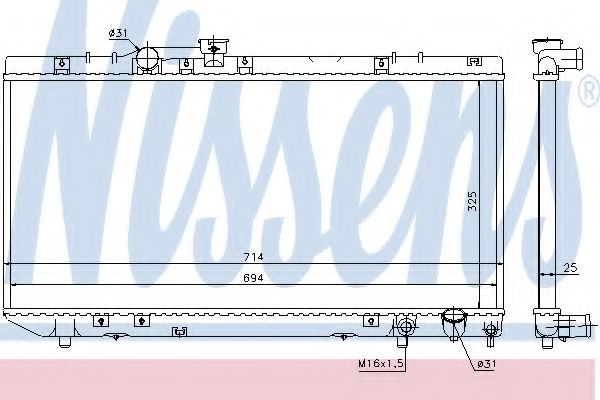 Imagine Radiator, racire motor NISSENS 64776