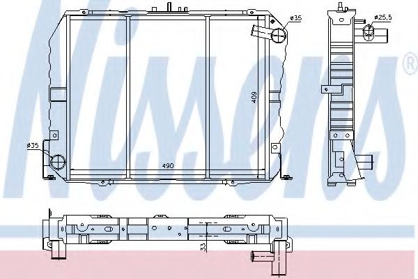 Imagine Radiator, racire motor NISSENS 64778