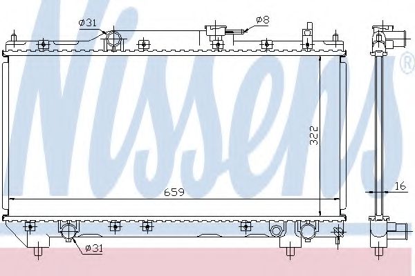 Imagine Radiator, racire motor NISSENS 64781A