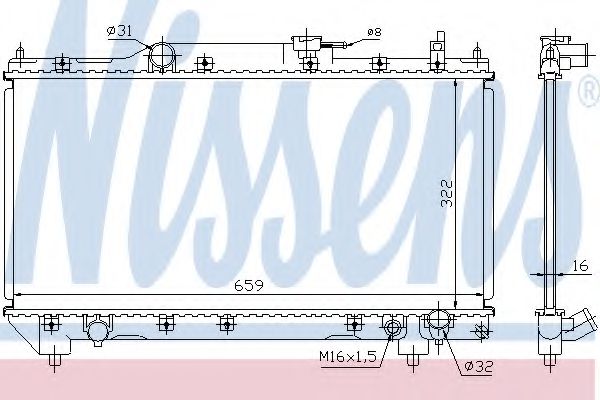 Imagine Radiator, racire motor NISSENS 64783A