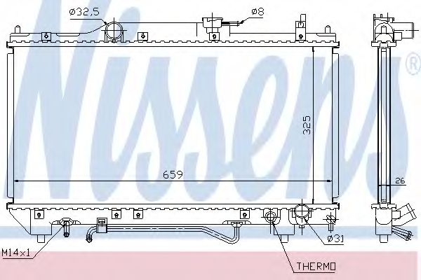 Imagine Radiator, racire motor NISSENS 64784A