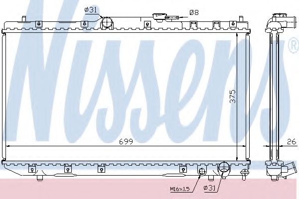 Imagine Radiator, racire motor NISSENS 64785A