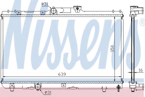 Imagine Radiator, racire motor NISSENS 64786A