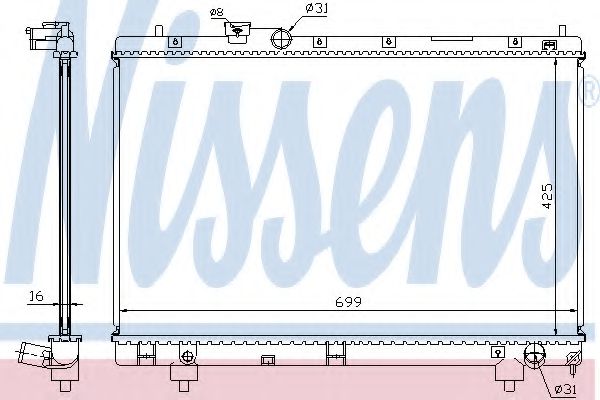 Imagine Radiator, racire motor NISSENS 64795A