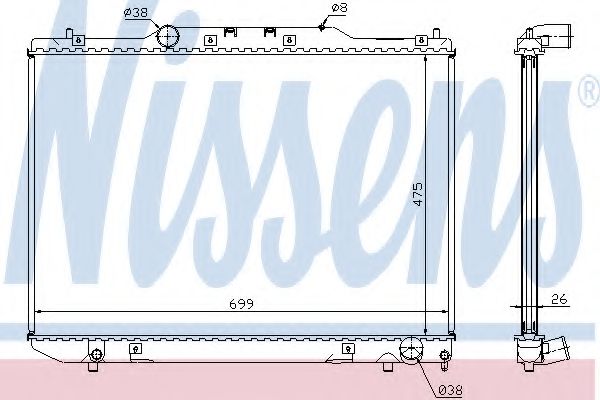 Imagine Radiator, racire motor NISSENS 64797A