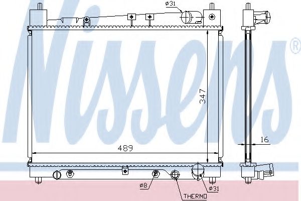 Imagine Radiator, racire motor NISSENS 64799