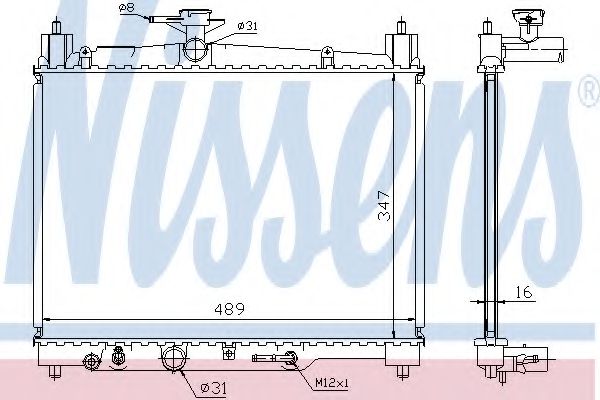 Imagine Radiator, racire motor NISSENS 64801