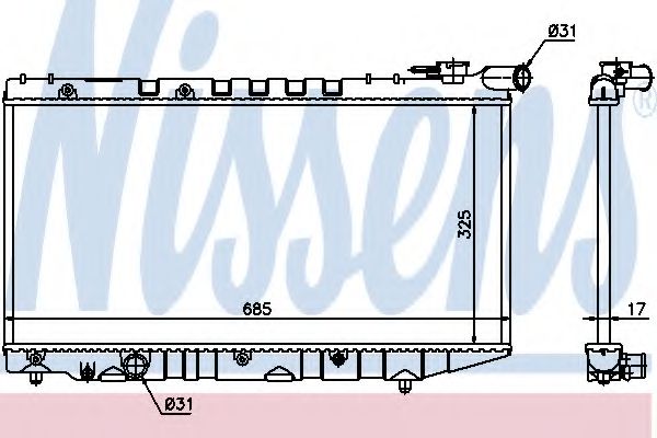 Imagine Radiator, racire motor NISSENS 64835