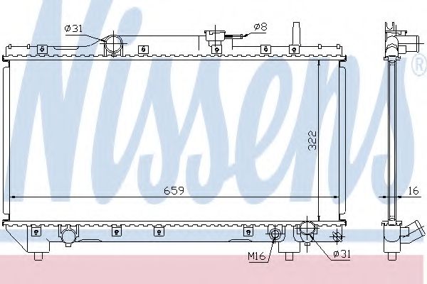 Imagine Radiator, racire motor NISSENS 64837A